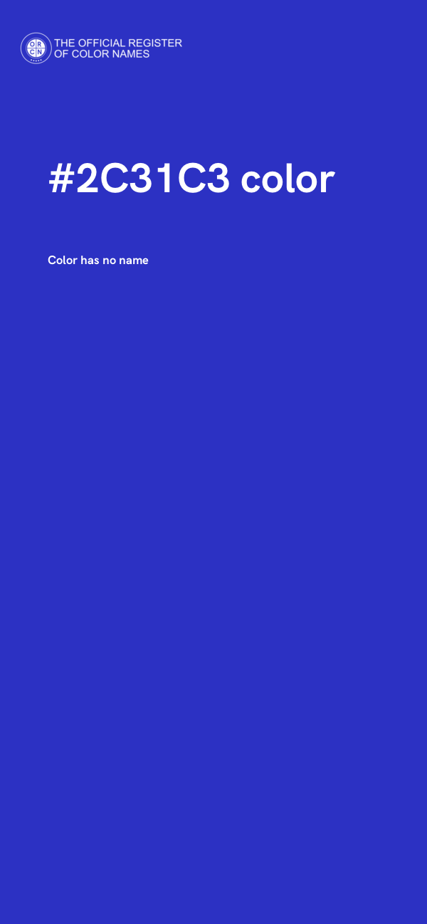 #2C31C3 color image