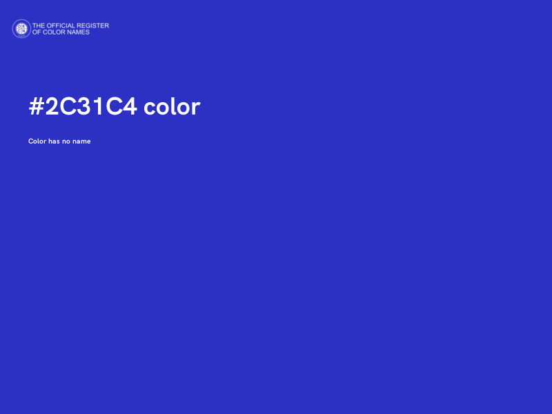 #2C31C4 color image