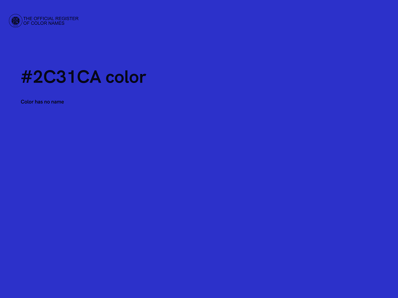 #2C31CA color image