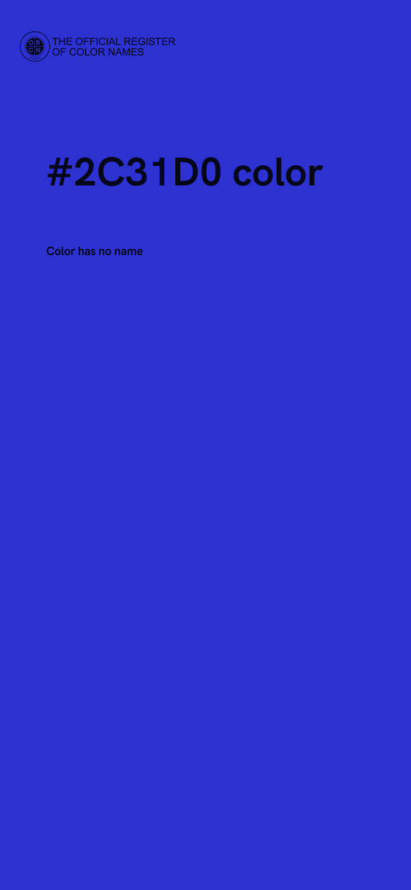 #2C31D0 color image
