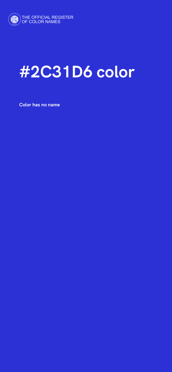 #2C31D6 color image