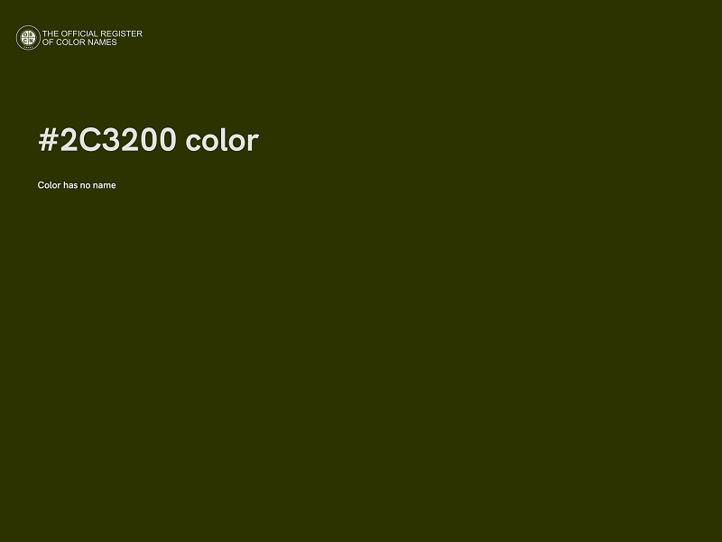 #2C3200 color image