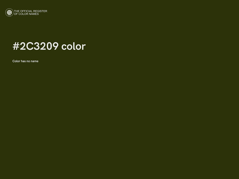 #2C3209 color image