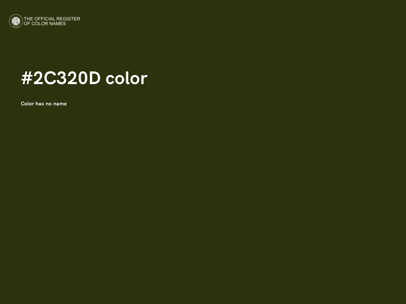 #2C320D color image