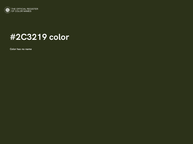 #2C3219 color image