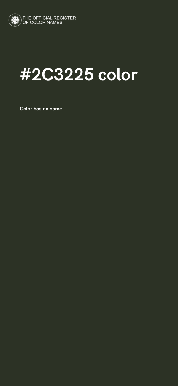 #2C3225 color image