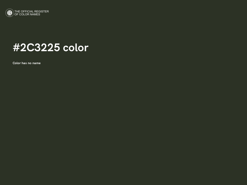 #2C3225 color image