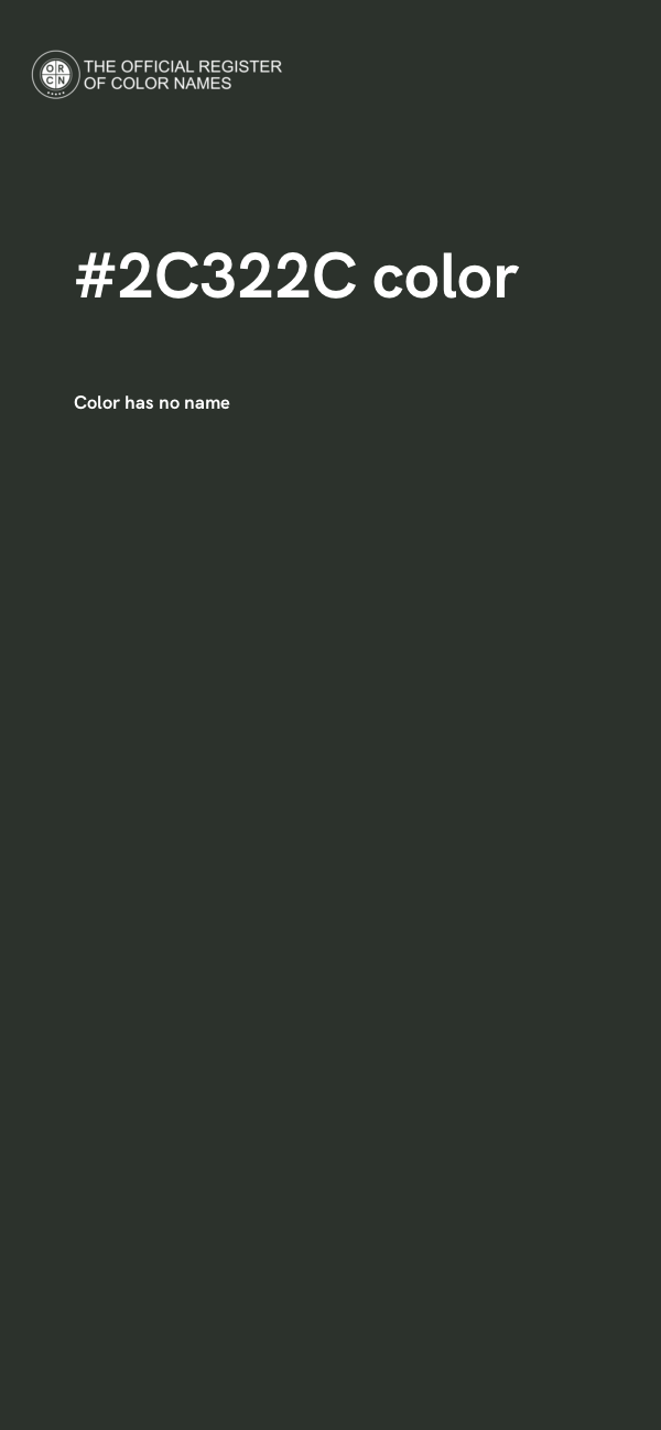 #2C322C color image
