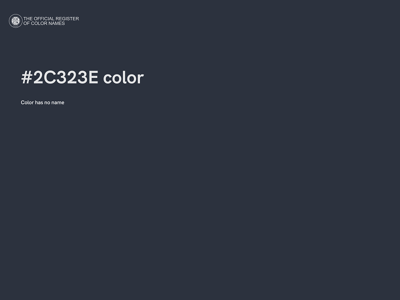 #2C323E color image