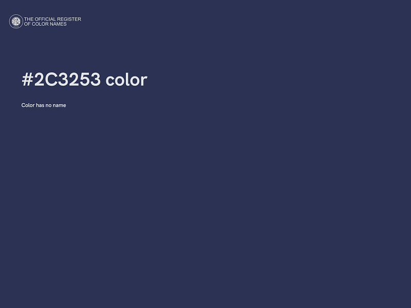 #2C3253 color image
