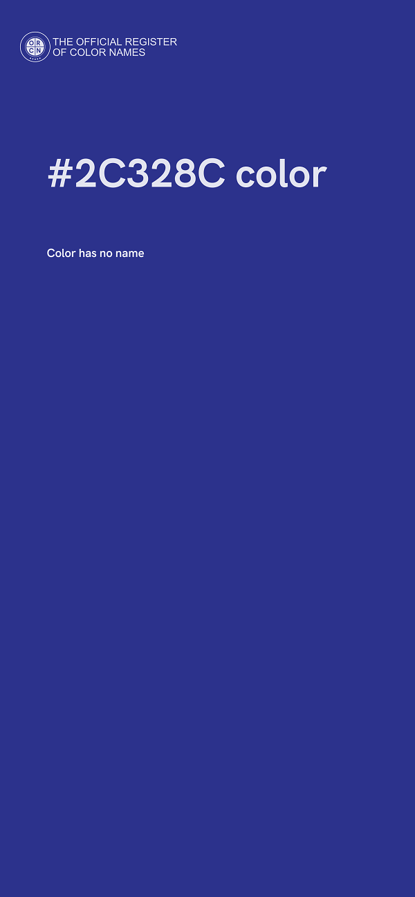 #2C328C color image