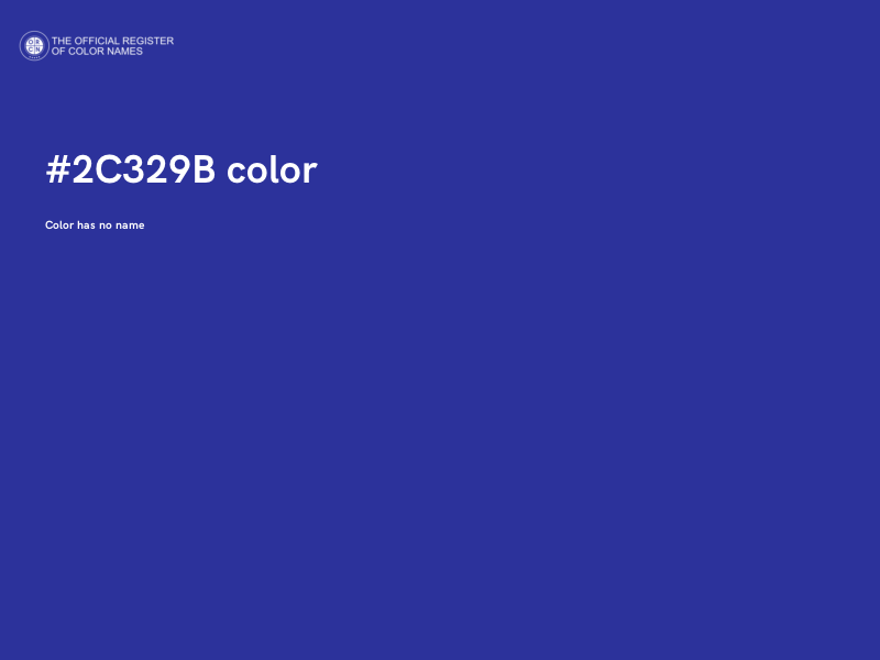 #2C329B color image