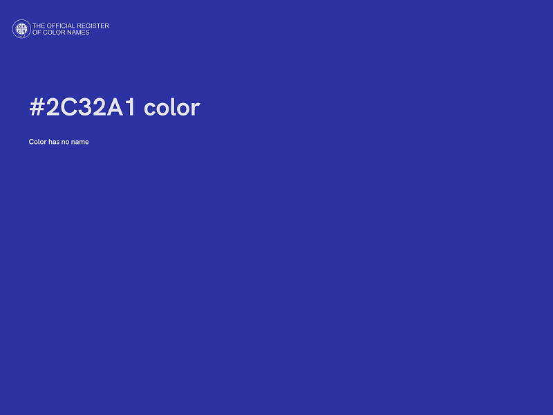 #2C32A1 color image