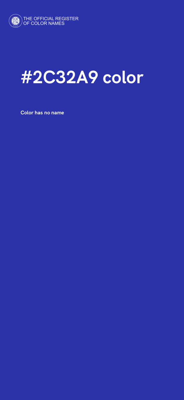 #2C32A9 color image