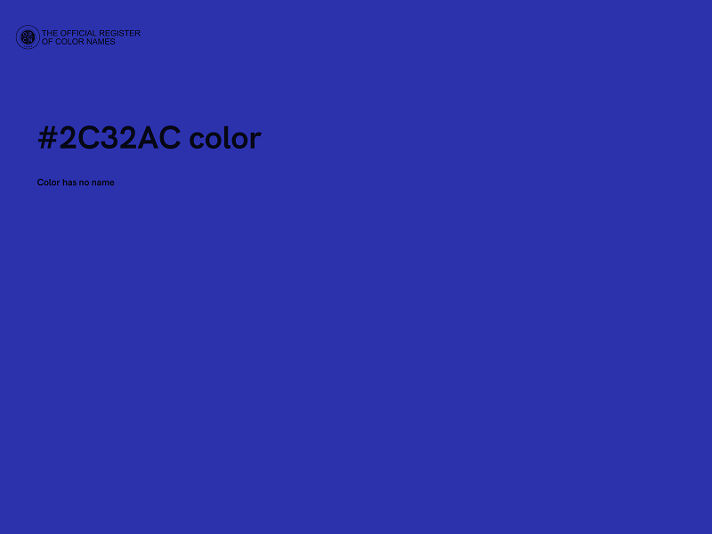 #2C32AC color image