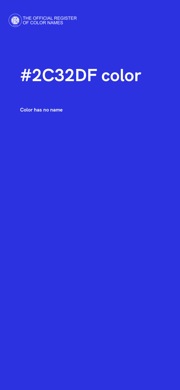 #2C32DF color image