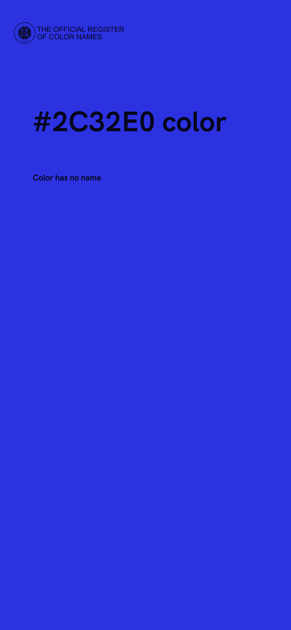 #2C32E0 color image