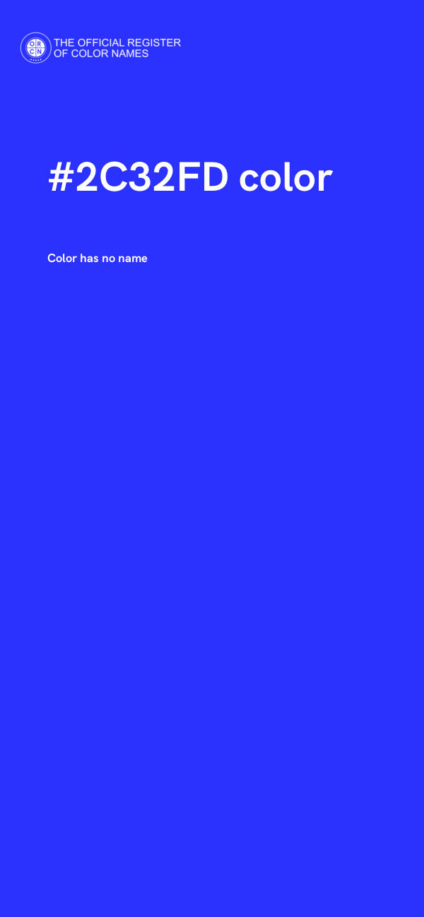 #2C32FD color image