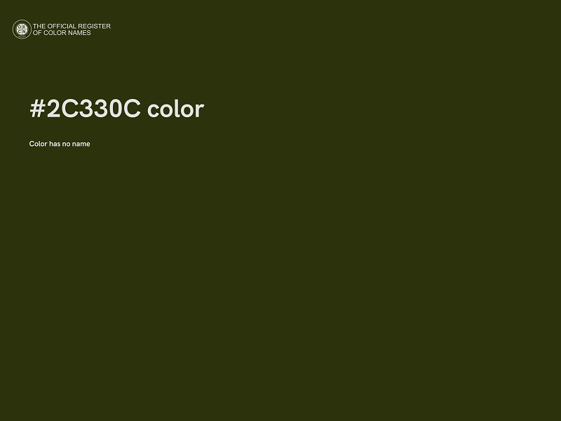 #2C330C color image
