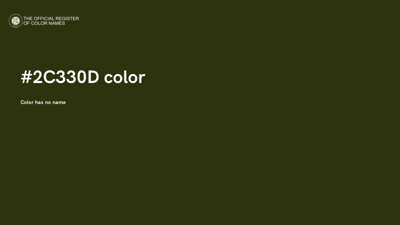 #2C330D color image
