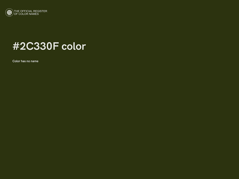 #2C330F color image