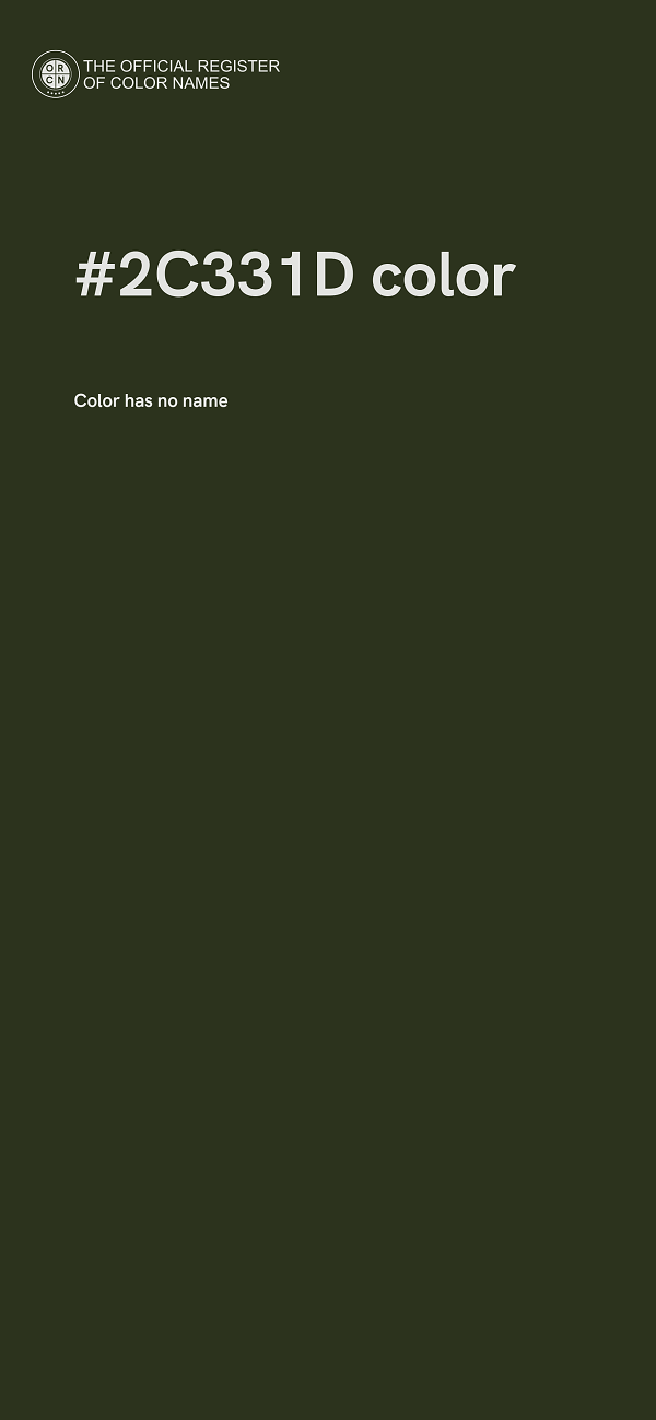 #2C331D color image