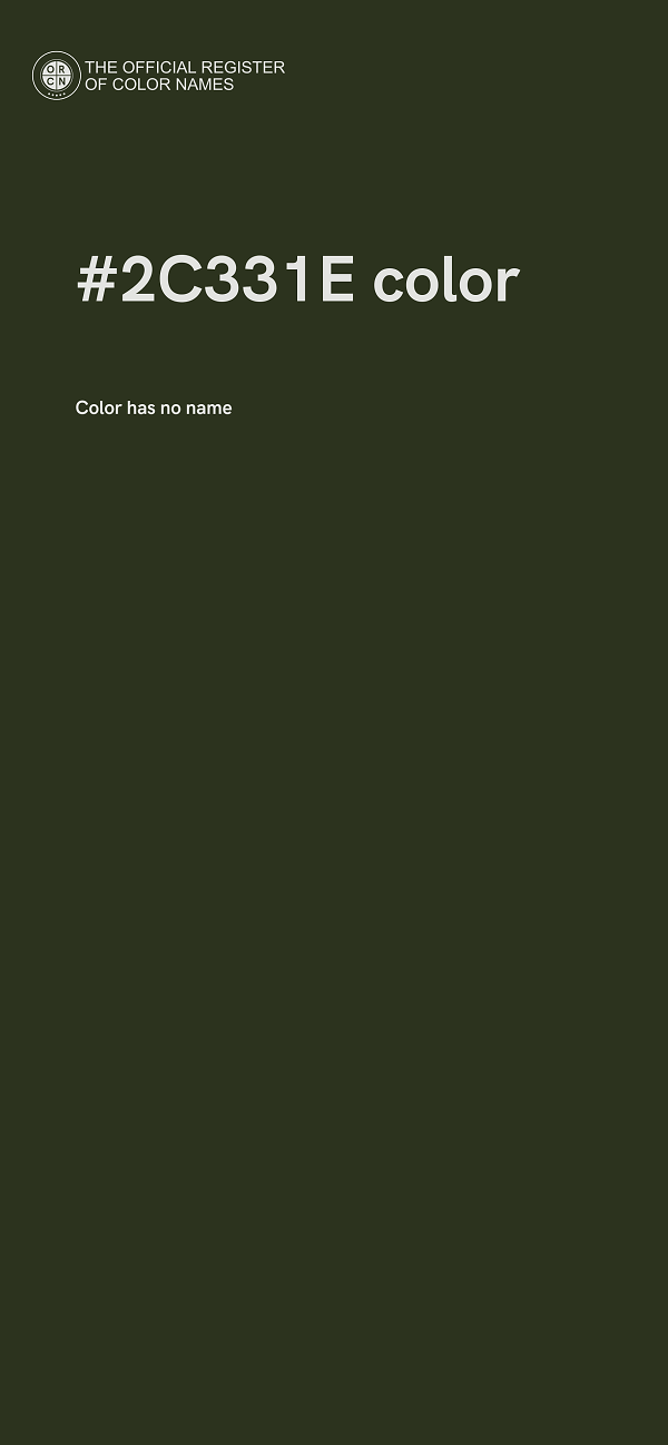 #2C331E color image