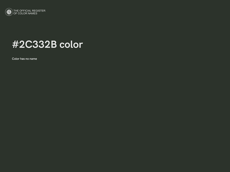 #2C332B color image
