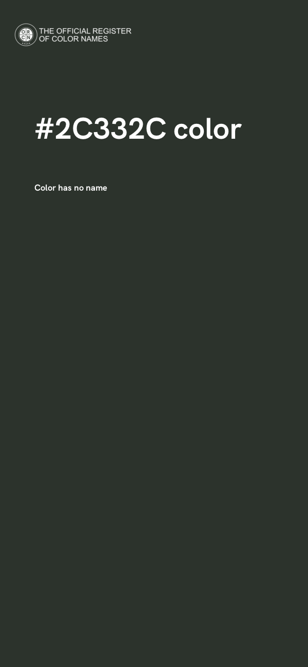 #2C332C color image