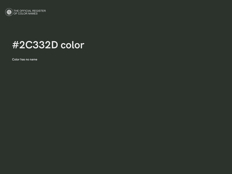 #2C332D color image