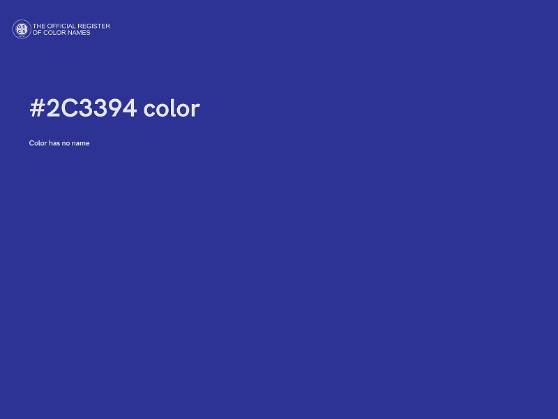 #2C3394 color image