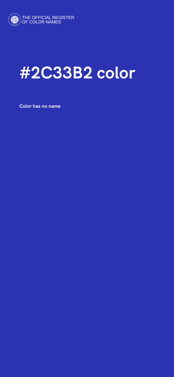 #2C33B2 color image