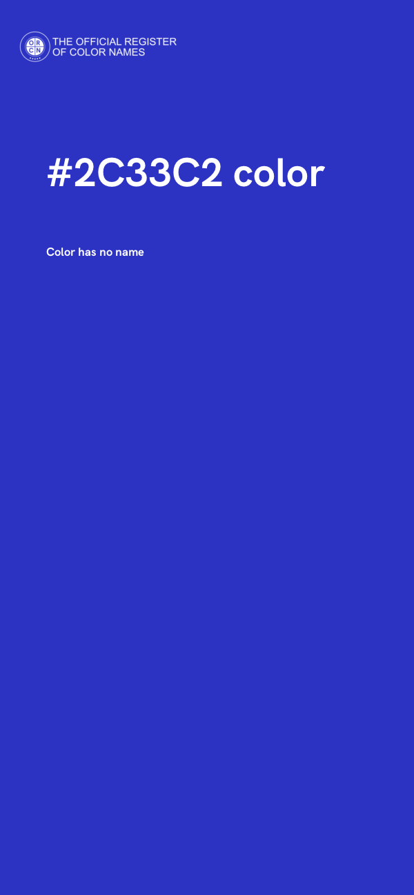 #2C33C2 color image