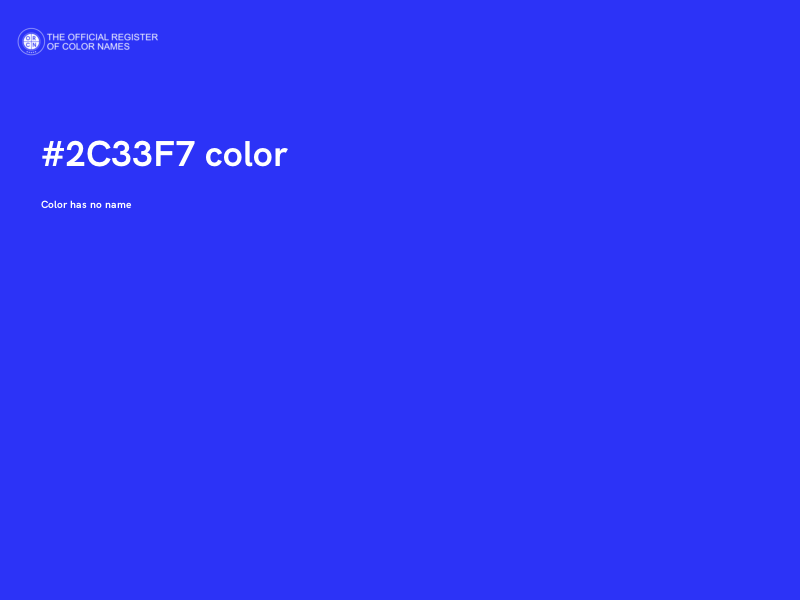#2C33F7 color image
