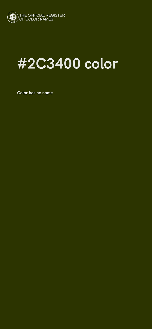 #2C3400 color image