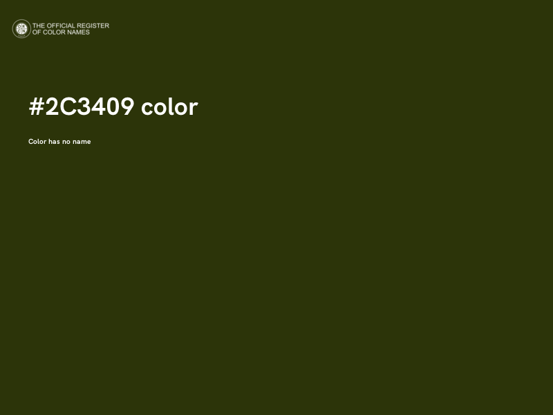 #2C3409 color image
