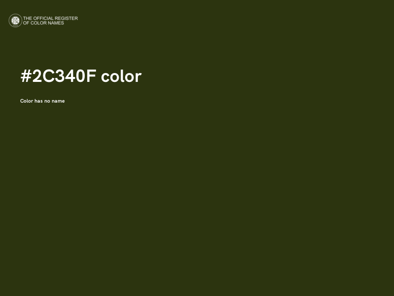 #2C340F color image