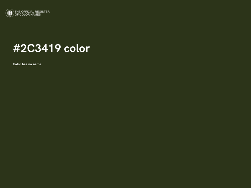 #2C3419 color image