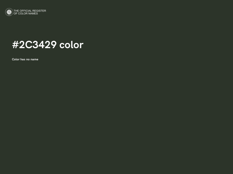 #2C3429 color image