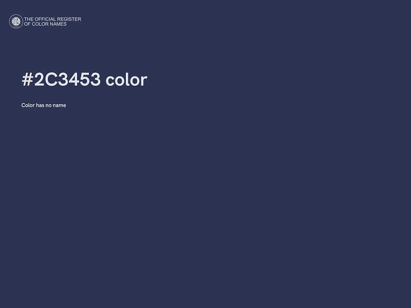 #2C3453 color image