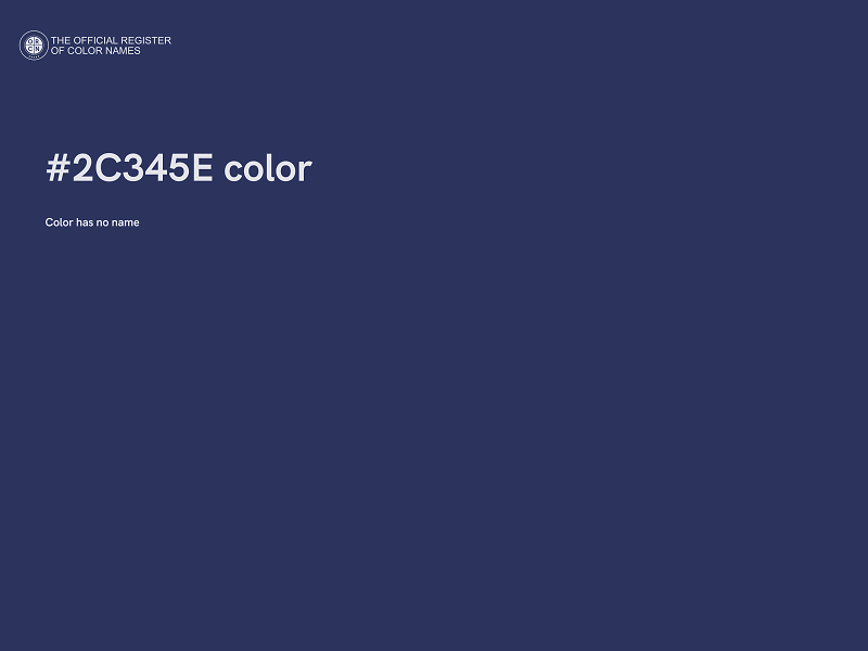 #2C345E color image
