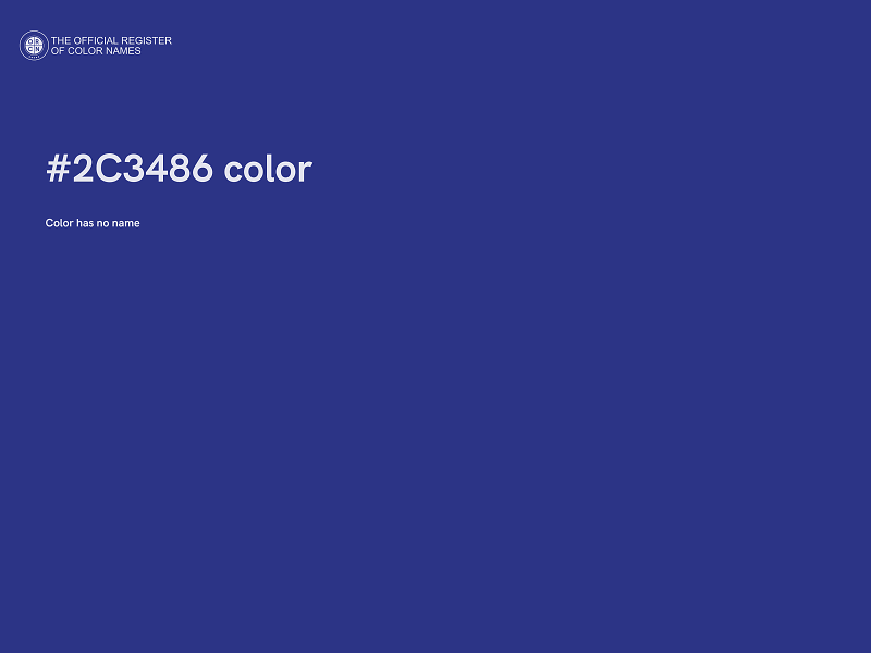 #2C3486 color image