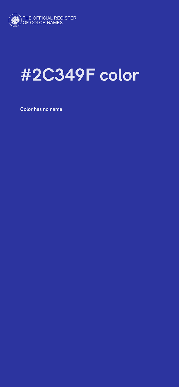 #2C349F color image