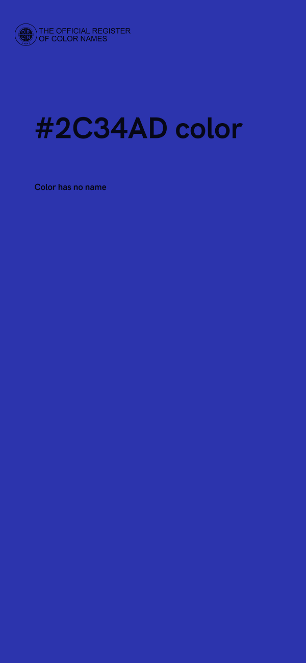 #2C34AD color image