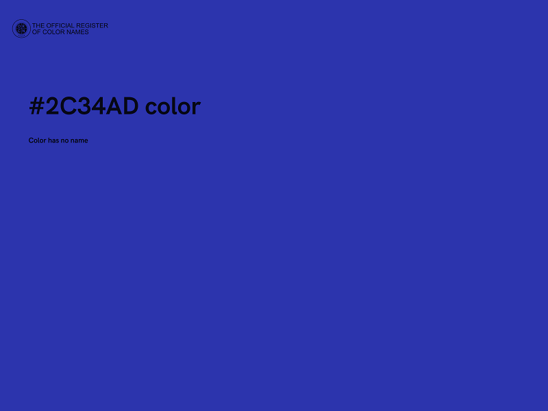 #2C34AD color image