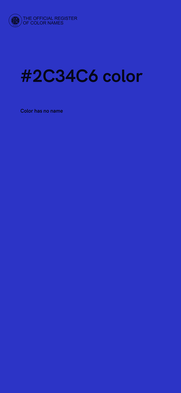 #2C34C6 color image