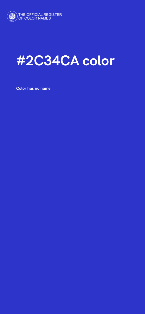 #2C34CA color image