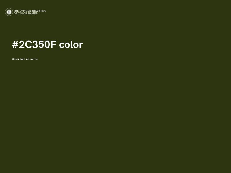 #2C350F color image