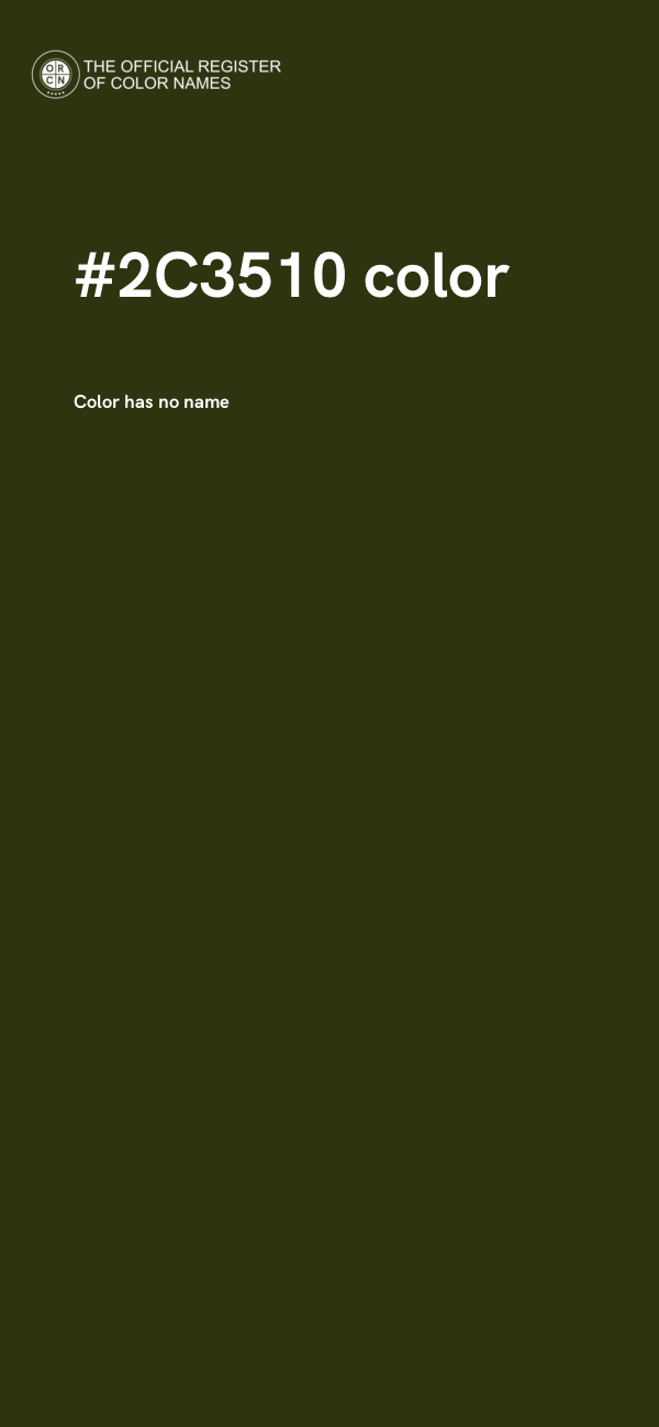 #2C3510 color image