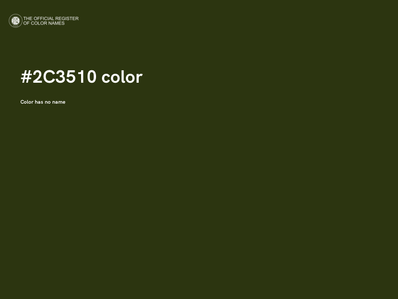 #2C3510 color image